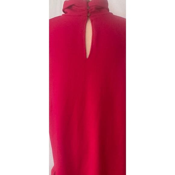 Ophelia Roe XL Dress High Neck Sleeveless Pink Red Poly Spandex - Picture 7 of 8